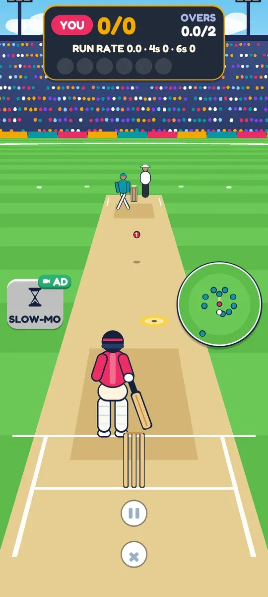 Cricket: batting from behind the stumps, from Funzoo 2